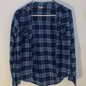 blue hollister flannel